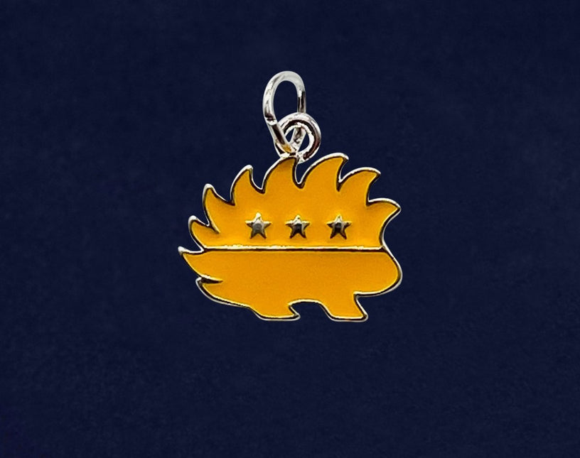 Libertarian Gold Porcupine Charms by Fundraising For A Cause