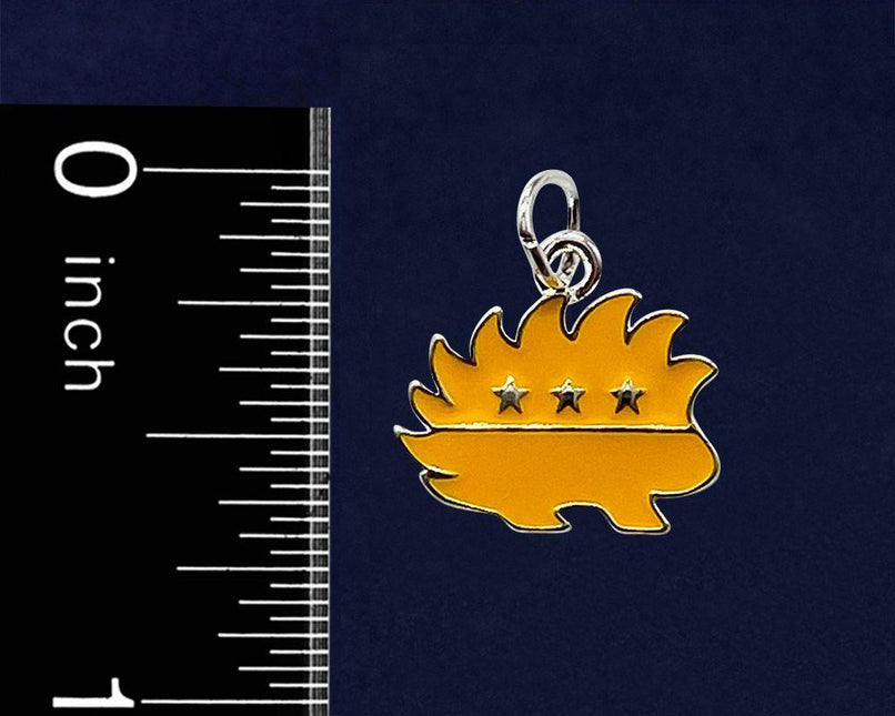 Libertarian Gold Porcupine Charms by Fundraising For A Cause