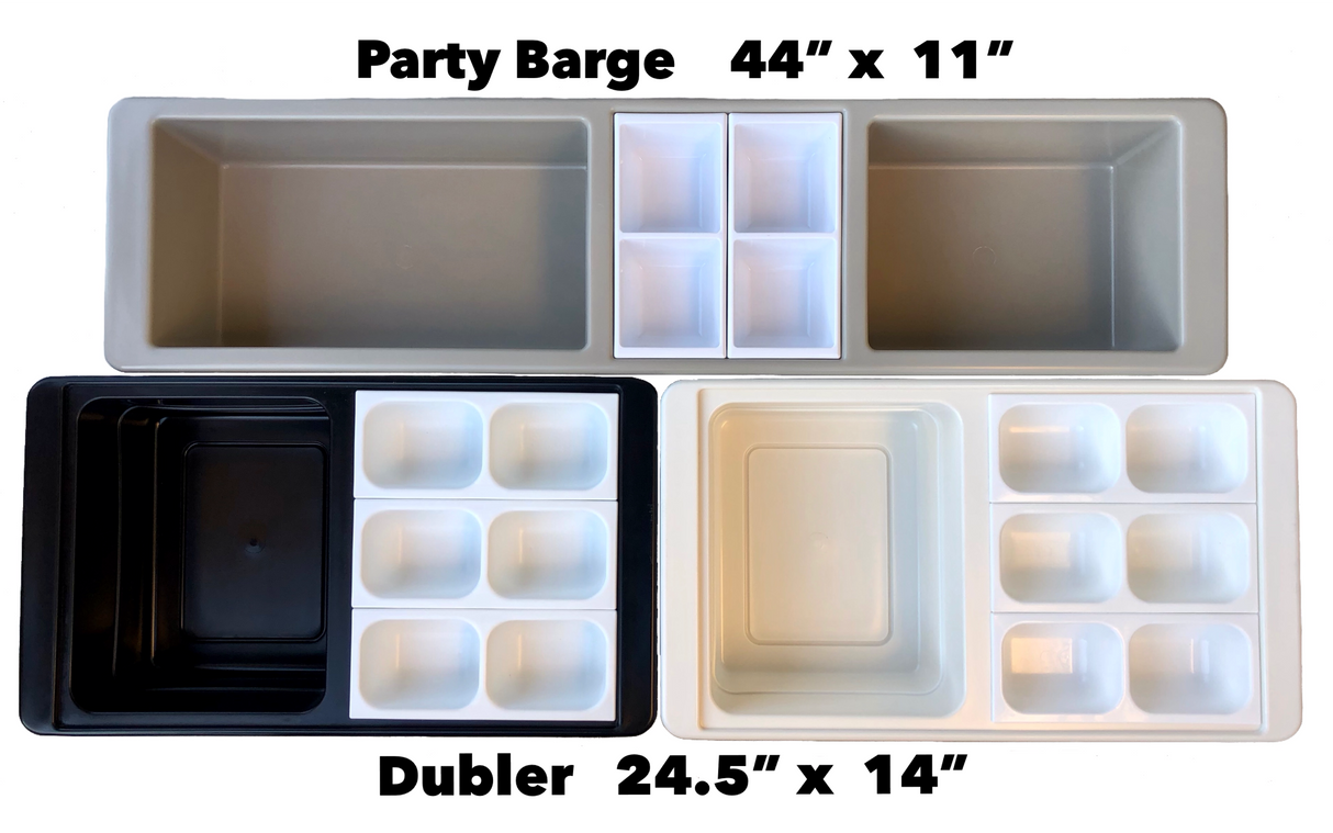 REVO Party Barge Cooler | Greige Mist | Insulated Beverage Tub by REVO COOLERS, LLC