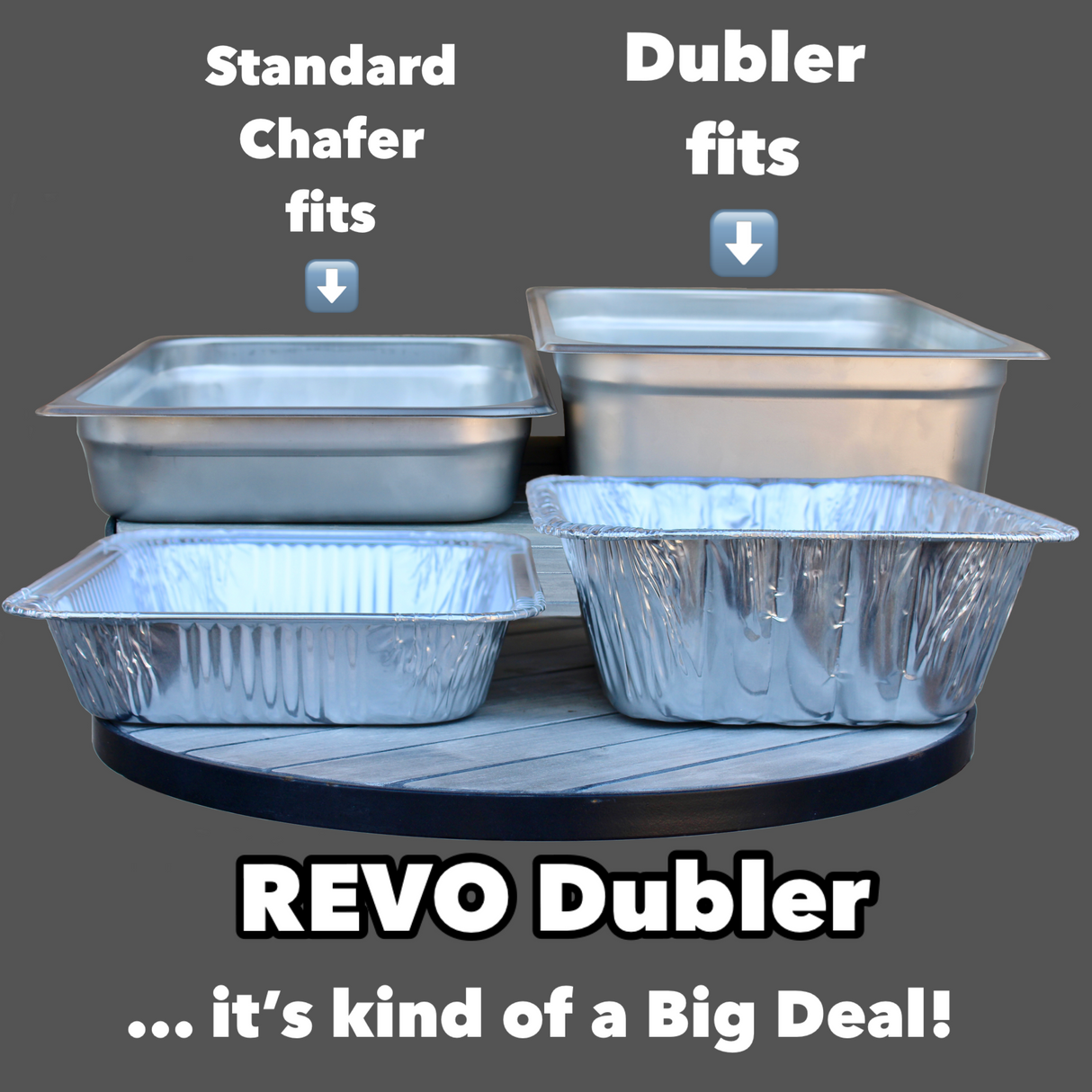 REVO Dubler HEAT | Flameless Chafer and Cooler | Deep Black by REVO COOLERS, LLC