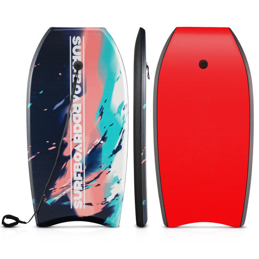 33/37/41 Inches Lightweight Body Board Boogie Board with EPS Core XPE Deck HDPE Bottom Multicolor2-S