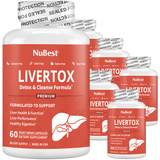 LiverTox, Advanced Formula for Liver Detox, Cleanse & Digestion, 60 Vegan Capsules by NuBest Nutrition®