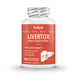 LiverTox, Advanced Formula for Liver Detox, Cleanse & Digestion, 60 Vegan Capsules by NuBest Nutrition®