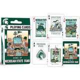 Michigan State Spartans Fan Deck Playing Cards - 54 Card Deck by MasterPieces Puzzle Company INC