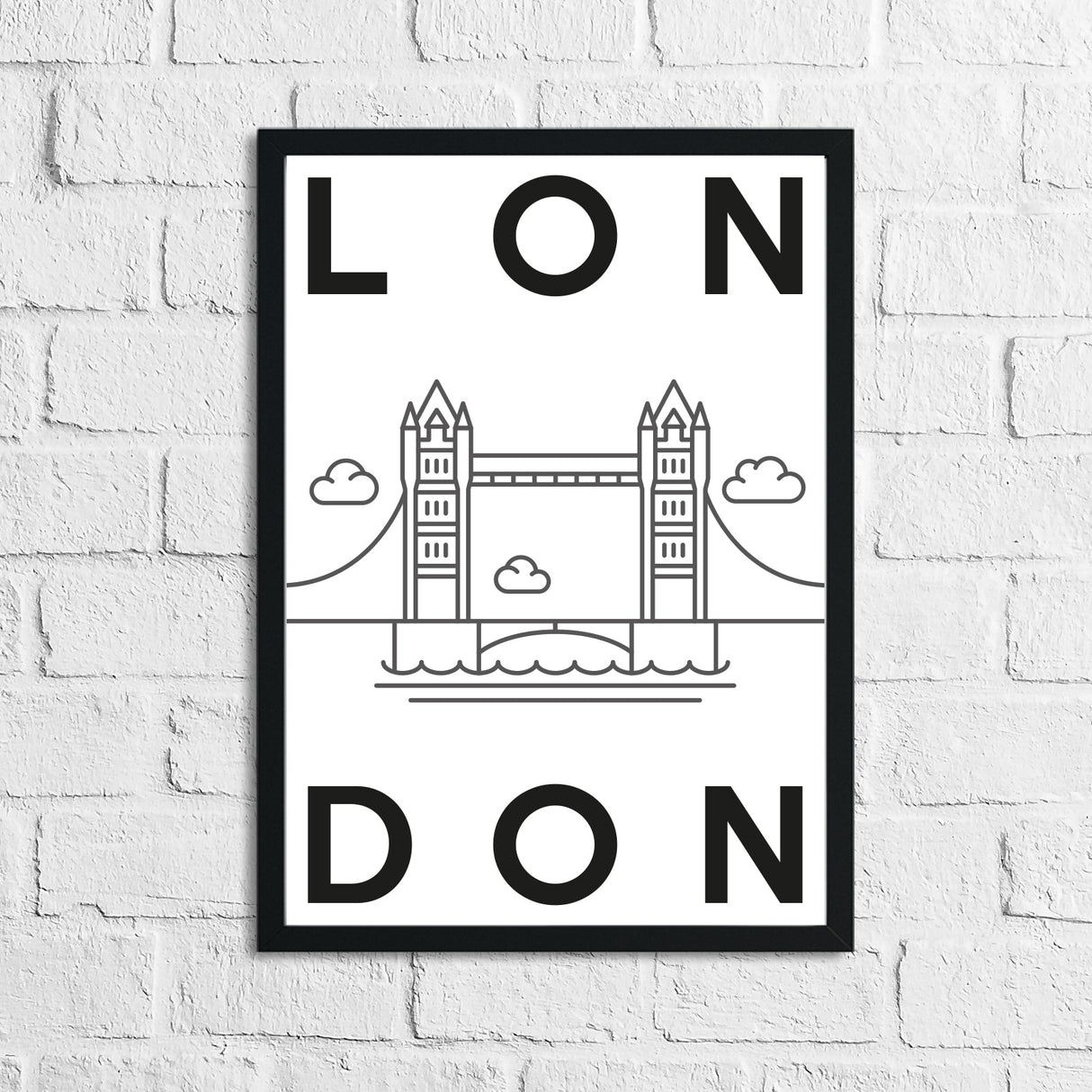 London Landmark Children's Room Wall Decor Print by WinsterCreations™ Official Store