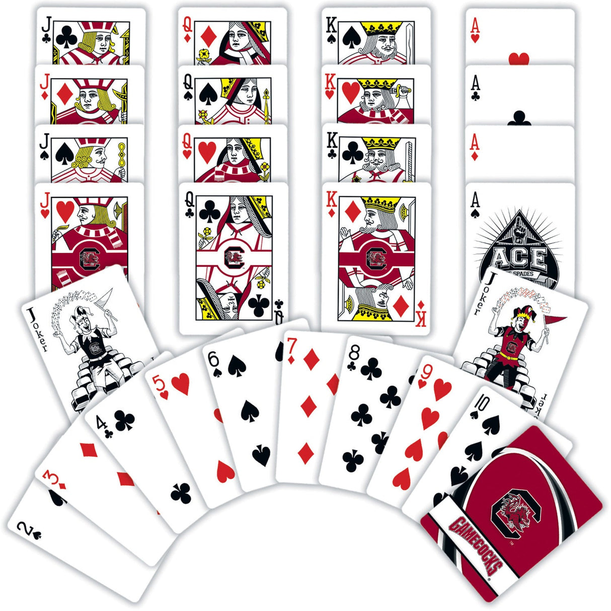 South Carolina Gamecocks Playing Cards - 54 Card Deck by MasterPieces Puzzle Company INC