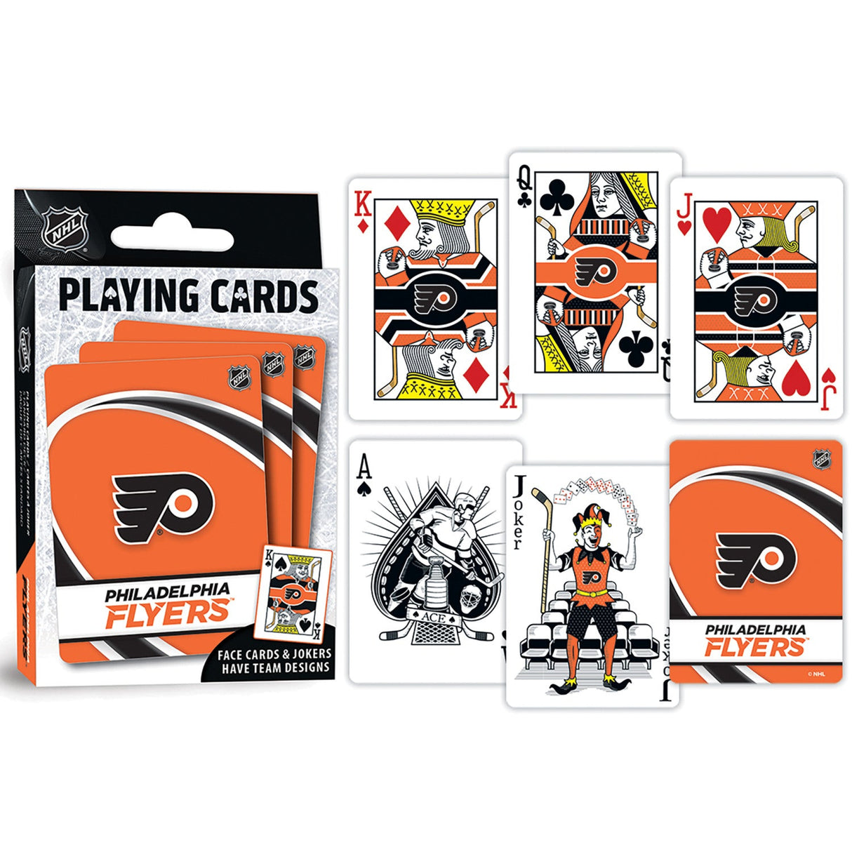 Philadelphia Flyers Playing Cards - 54 Card Deck by MasterPieces Puzzle Company INC