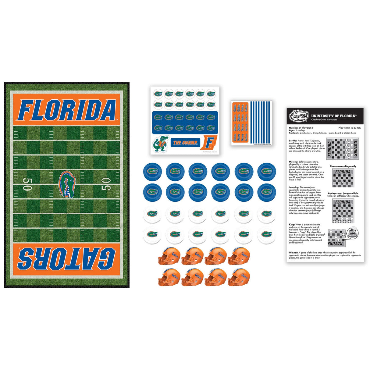 Florida Gators Checkers Board Game by MasterPieces Puzzle Company INC