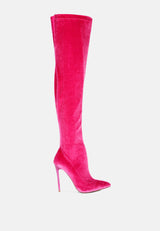 madmiss stiletto calf boots by London Rag