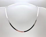 Donatello Gian Solid Sterling Silver Flat Necklace - 5 Lengths by Donatello Gian