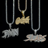 Custom Iced Jagged Letter Pendant by Custom Gold Grillz