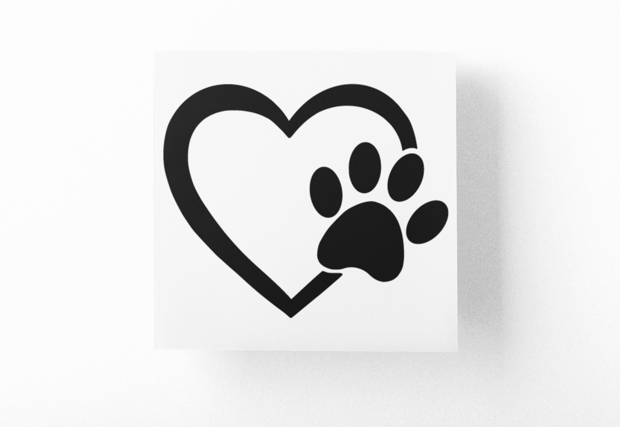 Paw Heart Dog Mom Sticker by WinsterCreations™ Official Store