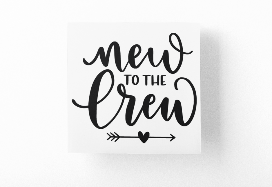 New To The Crew Baby Sticker by WinsterCreations™ Official Store