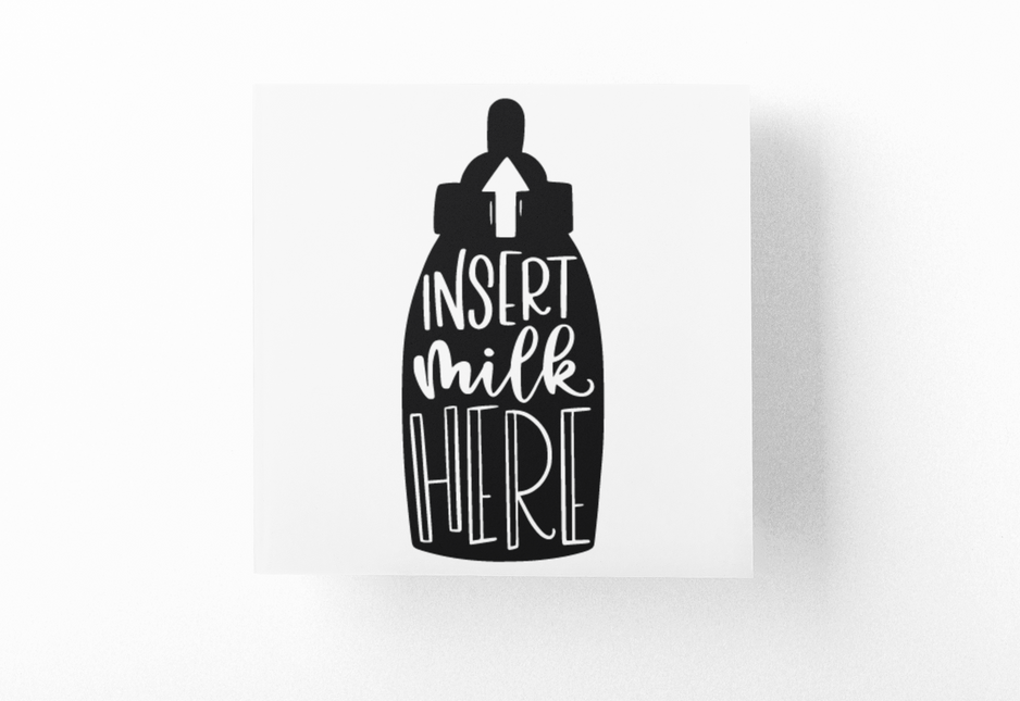 Insert Milk Here Baby Sticker by WinsterCreations™ Official Store