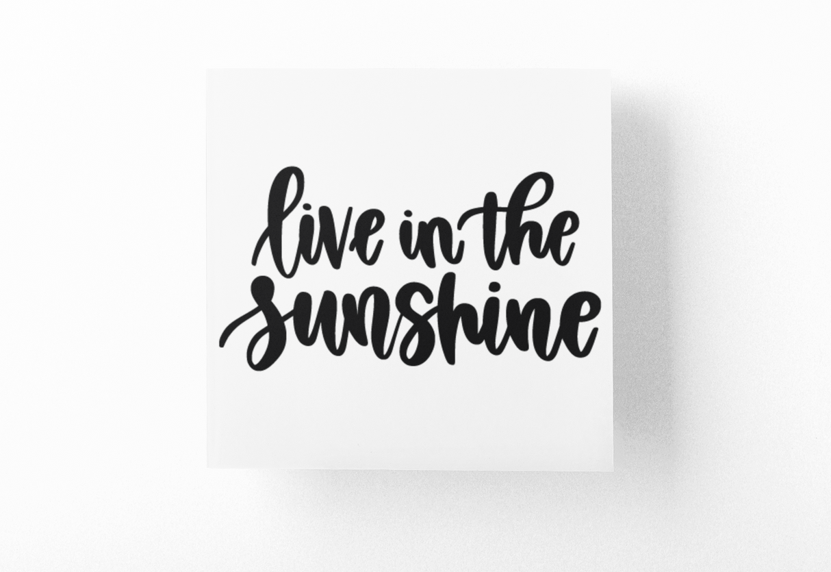 Live In The Sunshine Boho Sticker by WinsterCreations™ Official Store