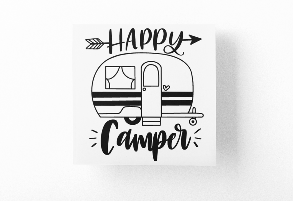 Happy Camper Adventure Sticker by WinsterCreations™ Official Store