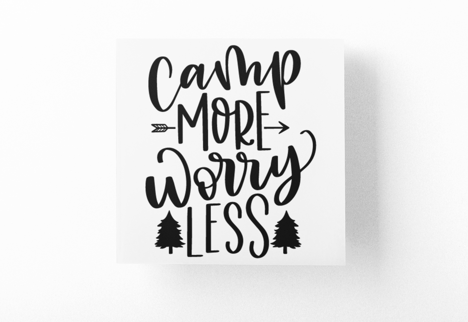 Camp More Worry Less Adventure Sticker by WinsterCreations™ Official Store