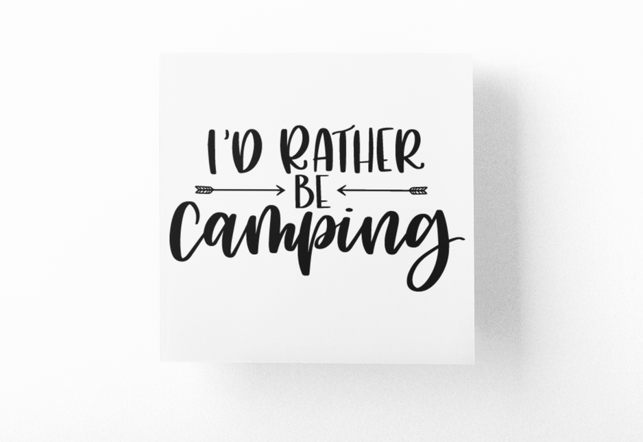 Rather Be Camping Adventure Sticker by WinsterCreations™ Official Store