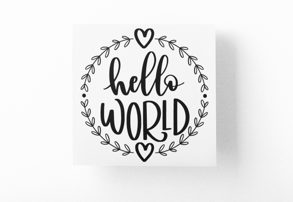 Hello World Baby Sticker by WinsterCreations™ Official Store