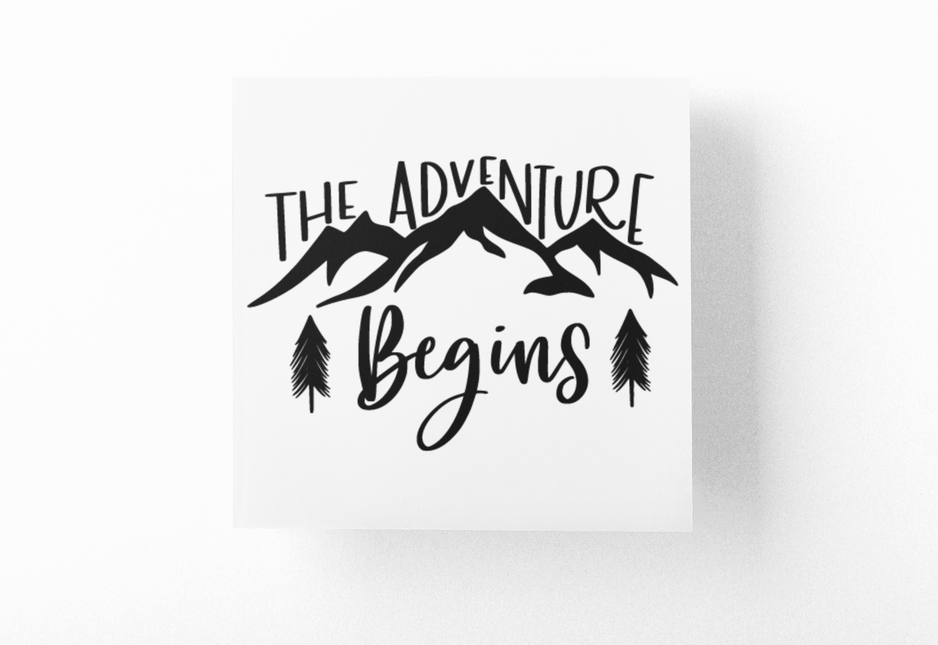 The Adventure Begins Sticker by WinsterCreations™ Official Store