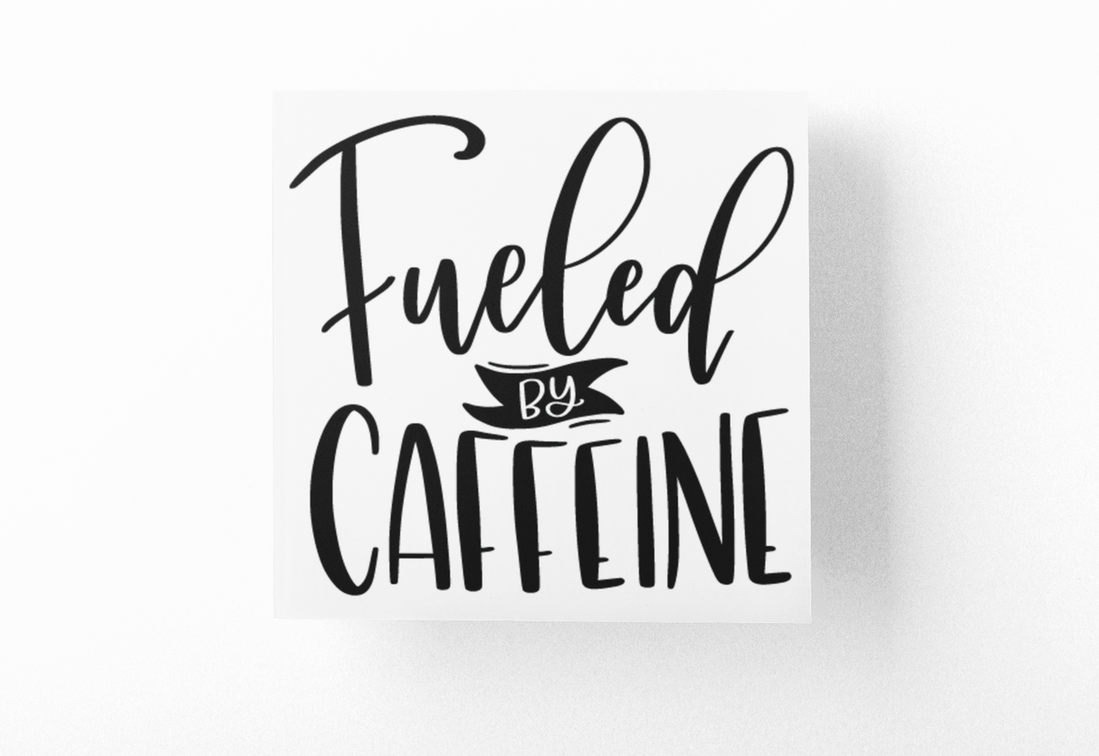 Fueled By Caffeine Coffee Sticker by WinsterCreations™ Official Store