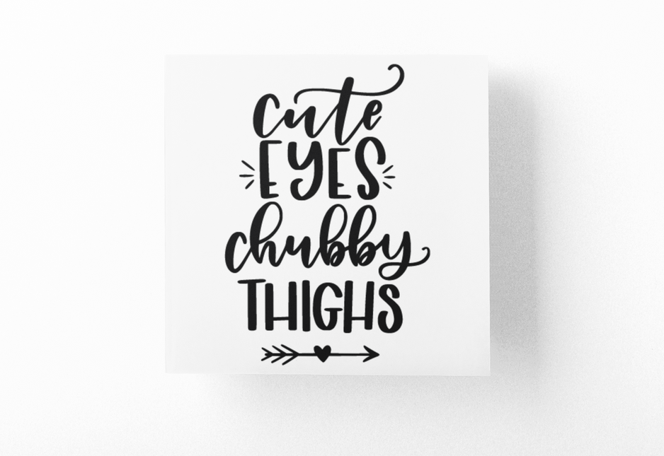 Cute Eyes Chubby Thighs Baby Sticker by WinsterCreations™ Official Store