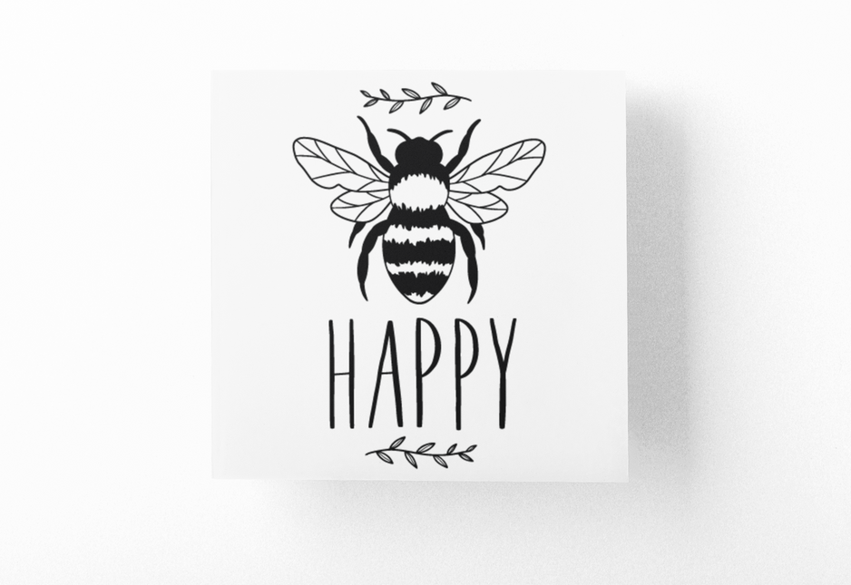 Bee Happy 1 Bumble Bee Sticker by WinsterCreations™ Official Store