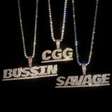 Custom Iced City Letter Pendant by Custom Gold Grillz