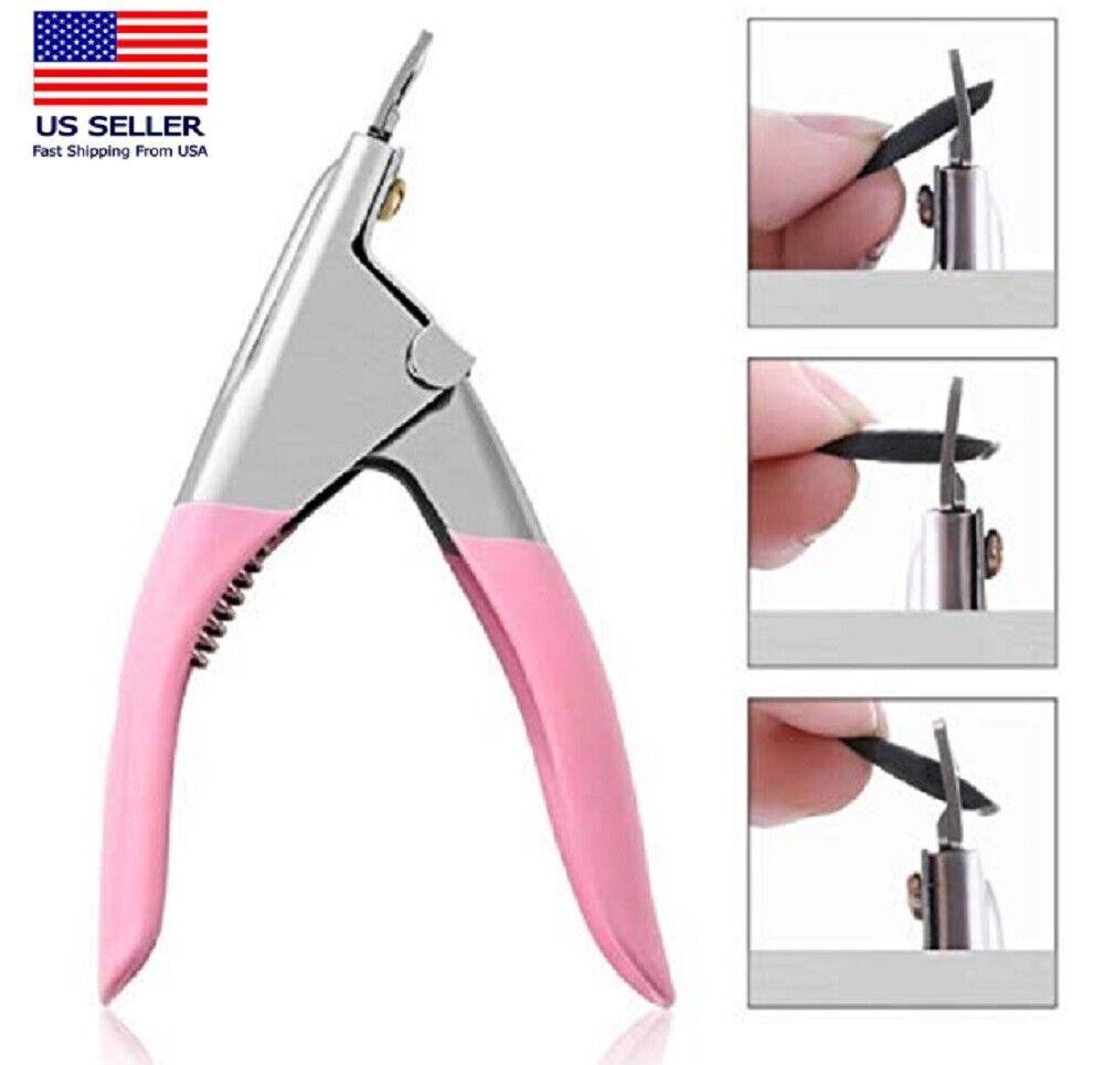 Manicure Tips Cutter Acrylic Nail Scissors False Nail Clipper U Edge Nail Art US by Plugsus Home Furniture