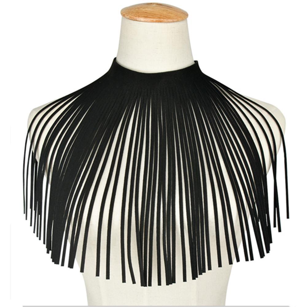 Cope Collar Fringe Choker by Marigold Shadows