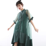 Koharu Irregular Shirt Dress by Marigold Shadows