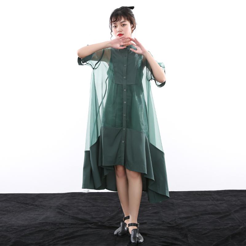 Koharu Irregular Shirt Dress by Marigold Shadows