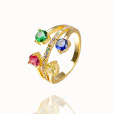 Constala Rainbow Ring Gold by Marigold Shadows