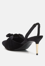 mayfair velvet high heel mule sandals by London Rag