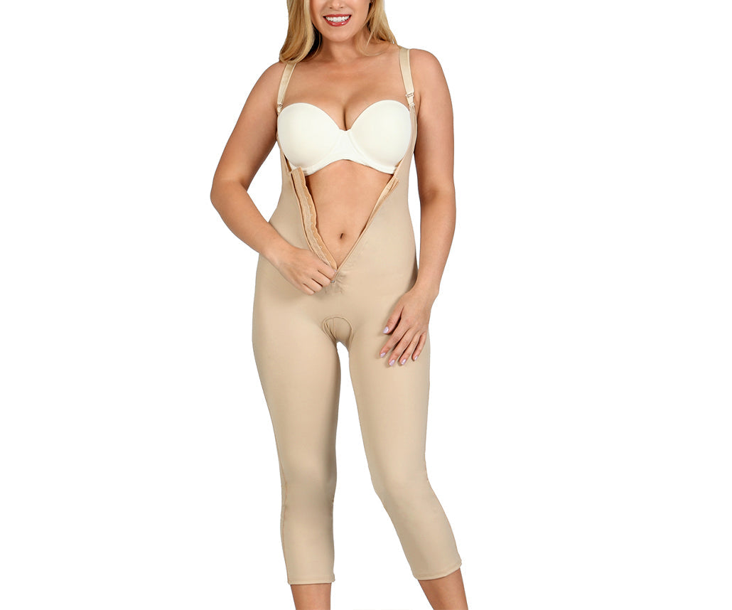 InstantRecoveryMD Under bust Pant Bodysuit w/front zip & Open Buttocks MD224 by InstantFigure INC