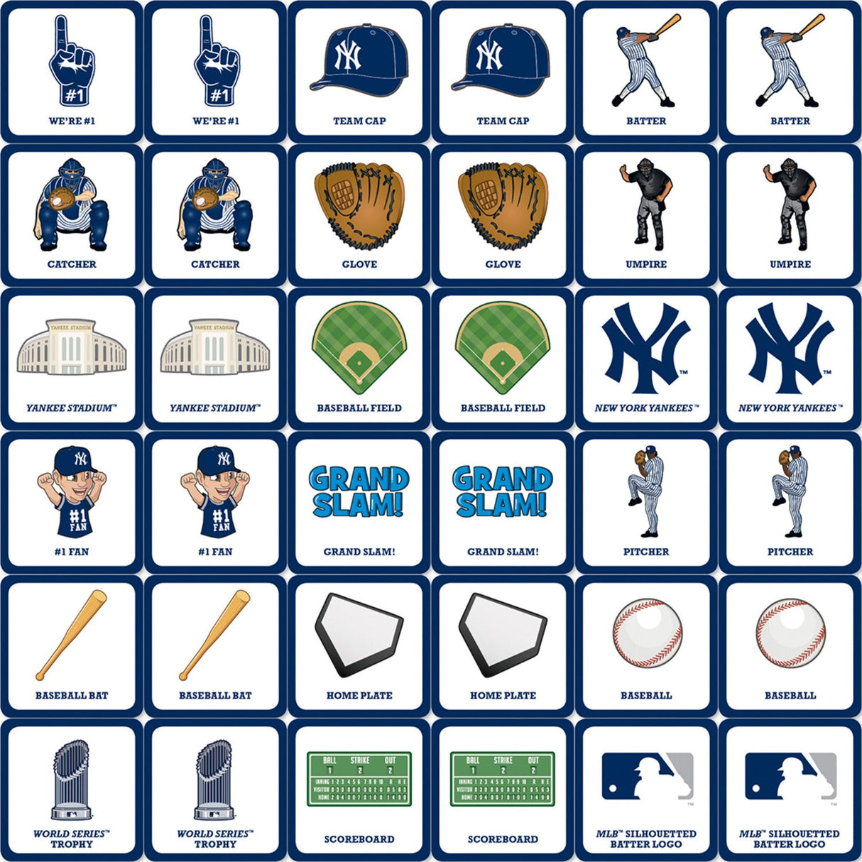 New York Yankees Matching Game by MasterPieces Puzzle Company INC