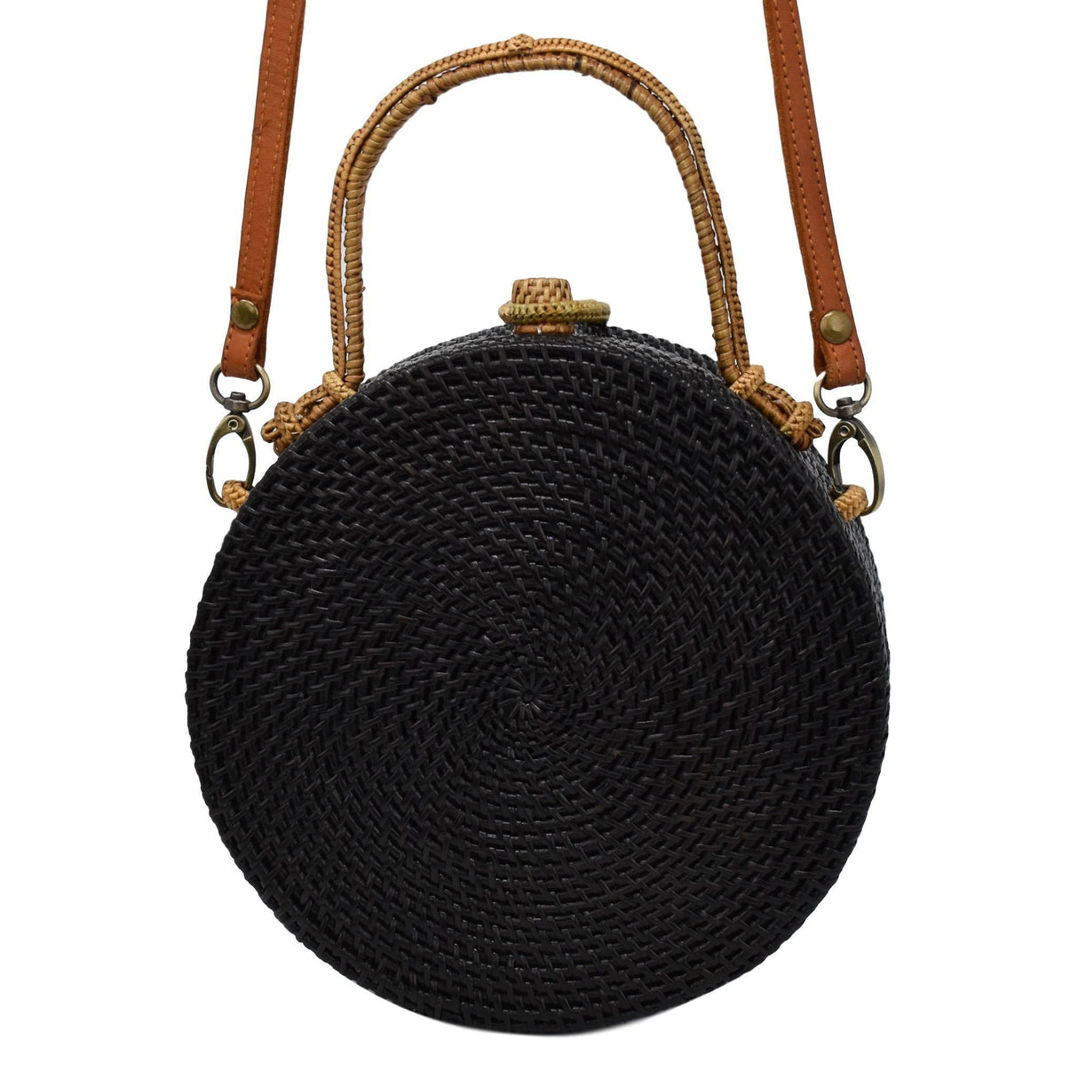 MILLY BAG IN BLACK & TAN by POPPY + SAGE