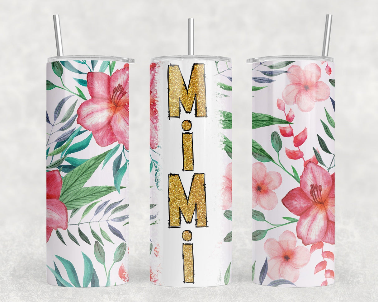 Mimi|Skinny Tumbler|Optional Bluetooth Speaker| Speaker Color Varies by Rowdy Ridge Co