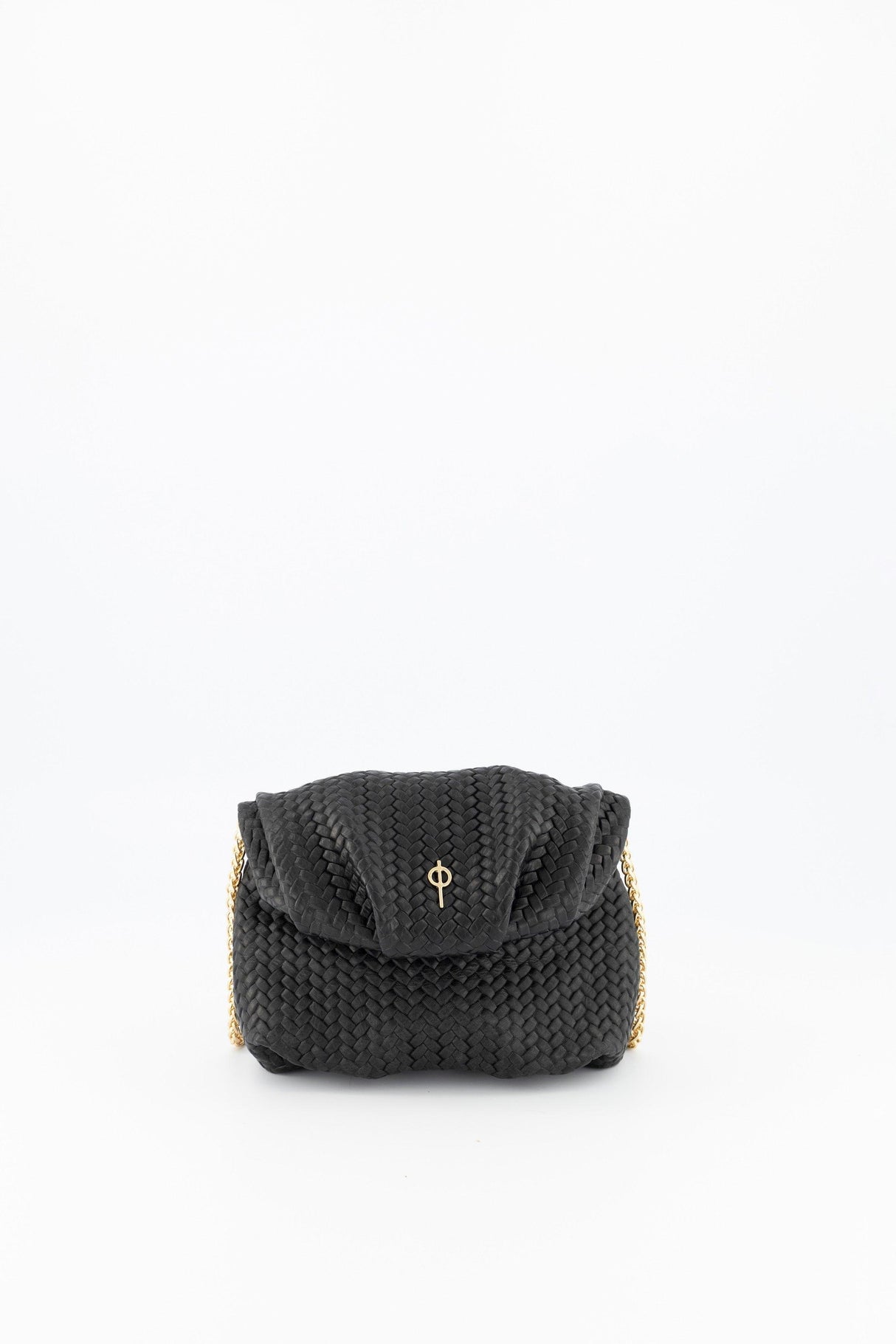 Mini Leda Braid Handbag Black by Ladiesse