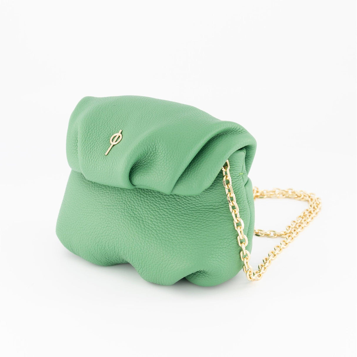 Mini Leda Floater Handbag Green by Ladiesse