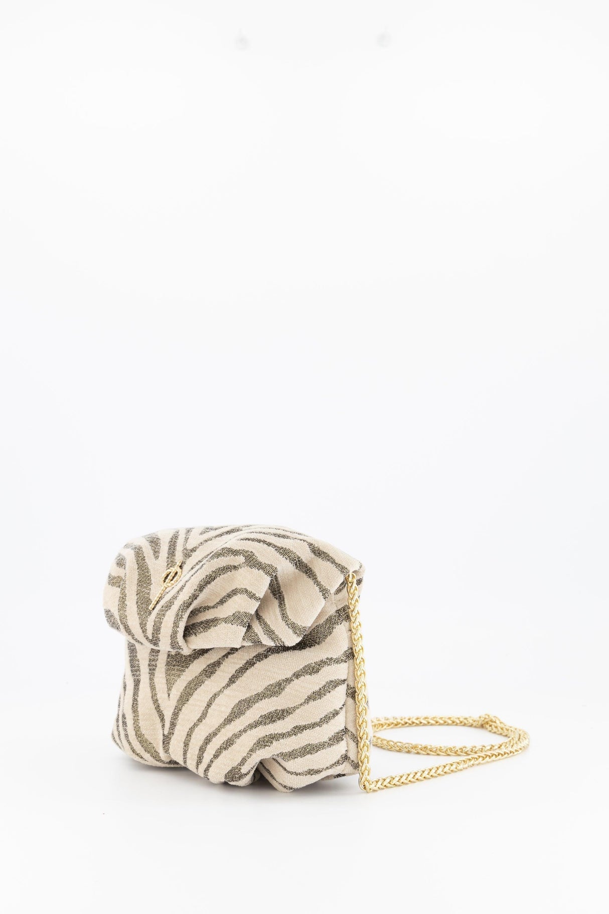 Mini Leda Handbag Zebra Beige by Ladiesse