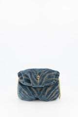 Mini Leda Handbag Zebra Blue by Ladiesse