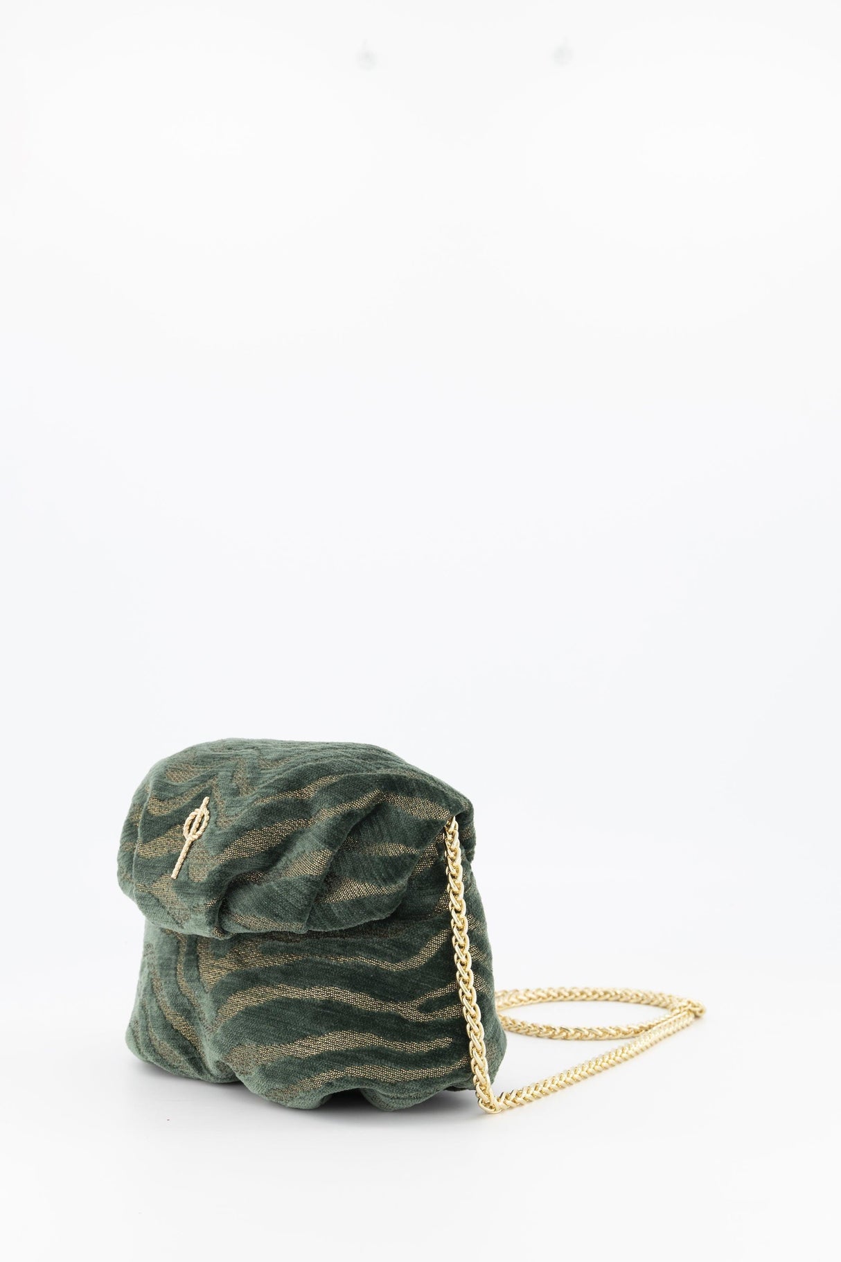 Mini Leda Handbag Zebra Green by Ladiesse