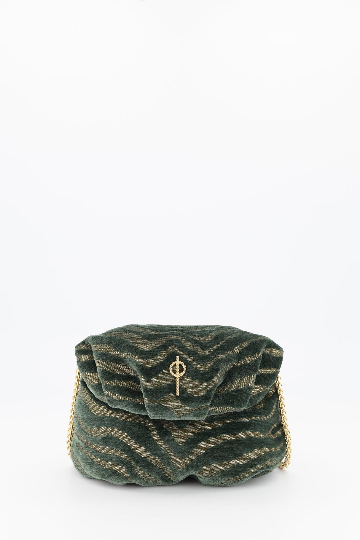 Mini Leda Handbag Zebra Green by Ladiesse