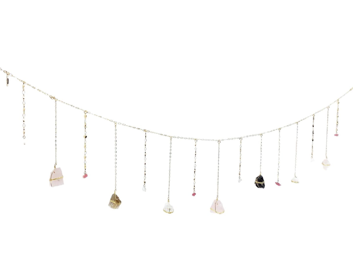 Mini Triple Quartz Healing Crystal Garland by Ariana Ost