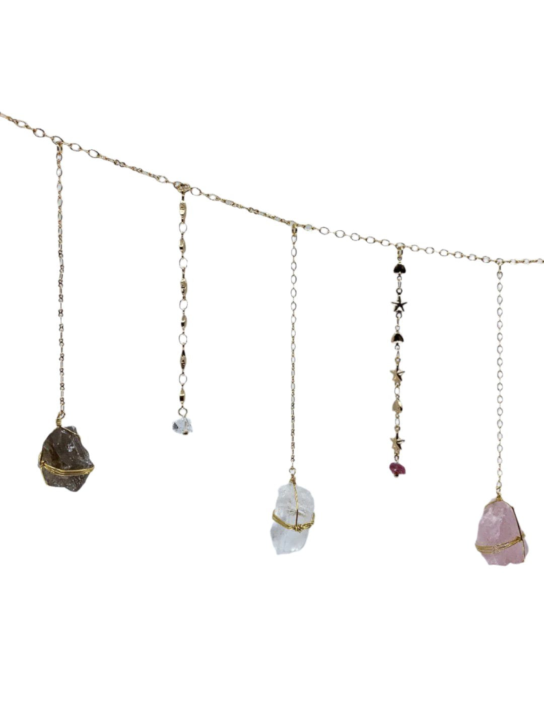 Mini Triple Quartz Healing Crystal Garland by Ariana Ost