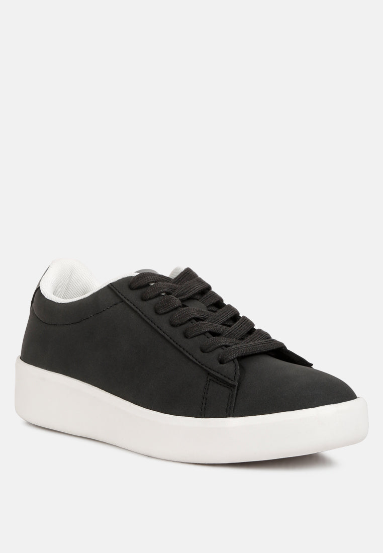 Minky Lace Up Casual Sneakers by London Rag