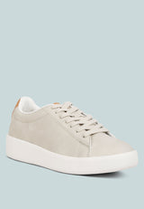 Minky Lace Up Casual Sneakers by London Rag