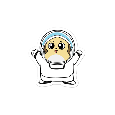 Freedom in Space Cartoon - Bubble-free stickers by Proud Libertarian