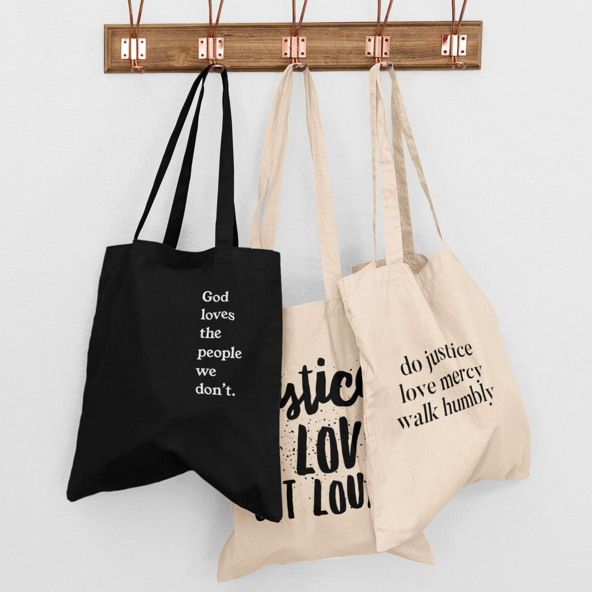 God Loves The People We Don't | Tote Bag by The Happy Givers